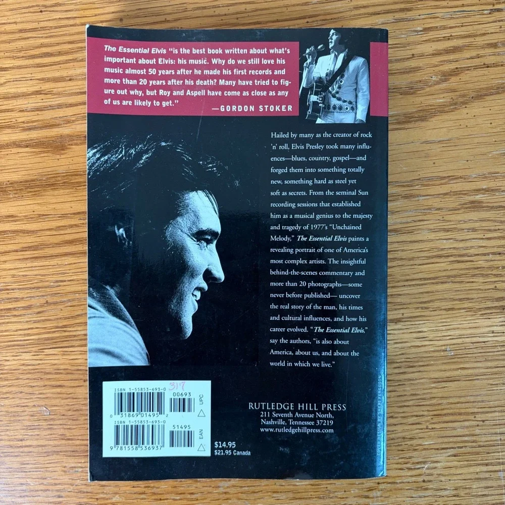 The Essential Elvis Samuel Roy Tom Aspell 1998 Paperback Music Biography